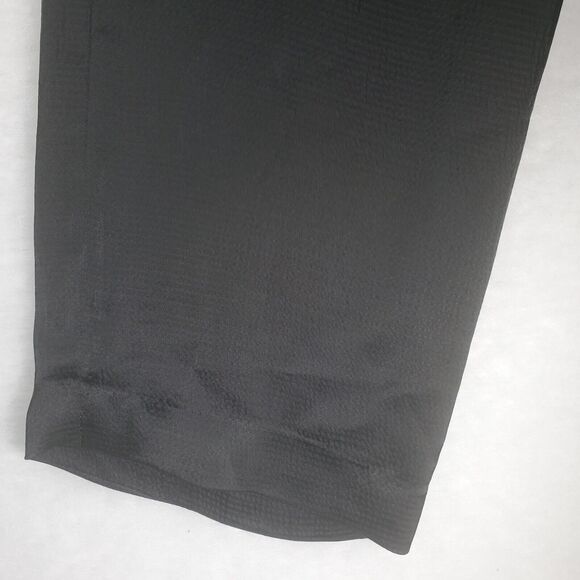 8 32x30 Theory Hammered Viscose PJ Pants Womens Black Rayon Wide Leg Career Work - Picture 10 of 10